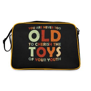 Jouet collectionneur jouet collection cadeau - Sac Retro - noir/or - Dos