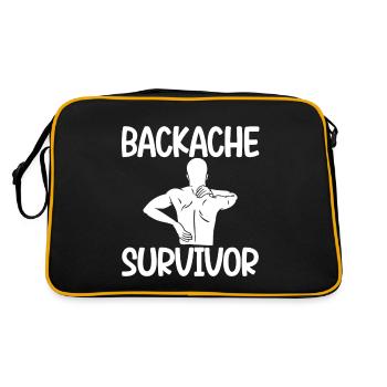 Survivant du mal de dos 2 - Sac Retro - noir/or - Dos