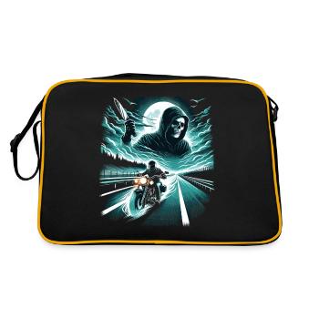 Horreur de l'autoroute : Ghostly Rider & Slasher - Sac Retro - noir/or - Dos