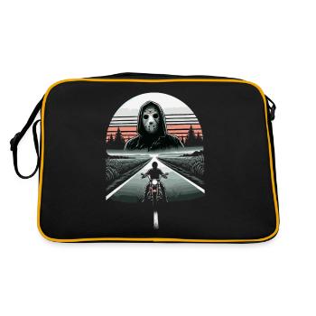 La route vers la terreur : Lone Rider et Slasher - Sac Retro - noir/or - Dos