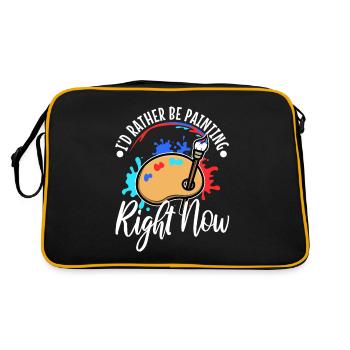 je préfère peindre - Sac Retro - noir/or - Dos