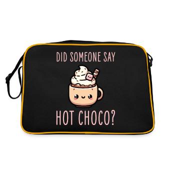 Rêve apaisant pour les amateurs de chocolat chaud et de chocolat chaud - Sac Retro - noir/or - Dos