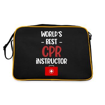World's Best CPR Instructor for Ambulances - Retro Bag - black/gold - Back