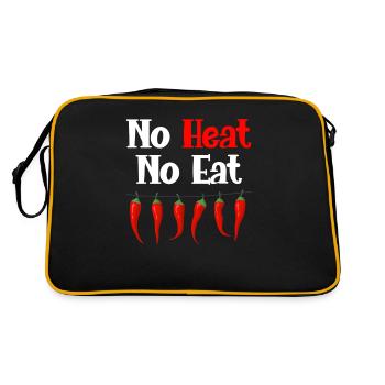 Pas de chaleur Pas de nourriture Amateur de nourriture épicée - Sac Retro - noir/or - Dos