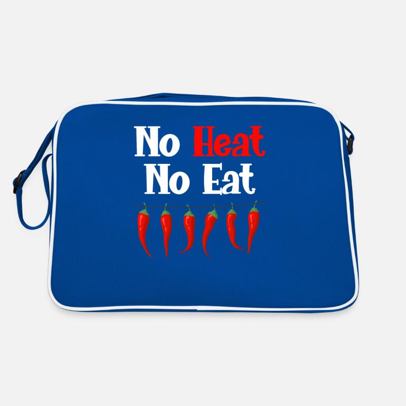 Pas de chaleur Pas de nourriture Amateur de nourriture épicée Sac Retro