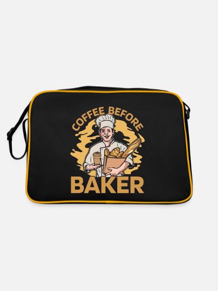 Baker Coffee Before Confectionery Coffee Lover - Retro Bag - black/gold - Back