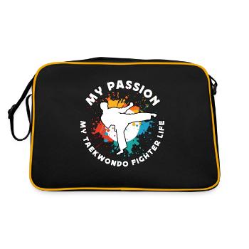Taekwondo Ma passion Mes arts martiaux mixtes - Sac Retro - noir/or - Dos
