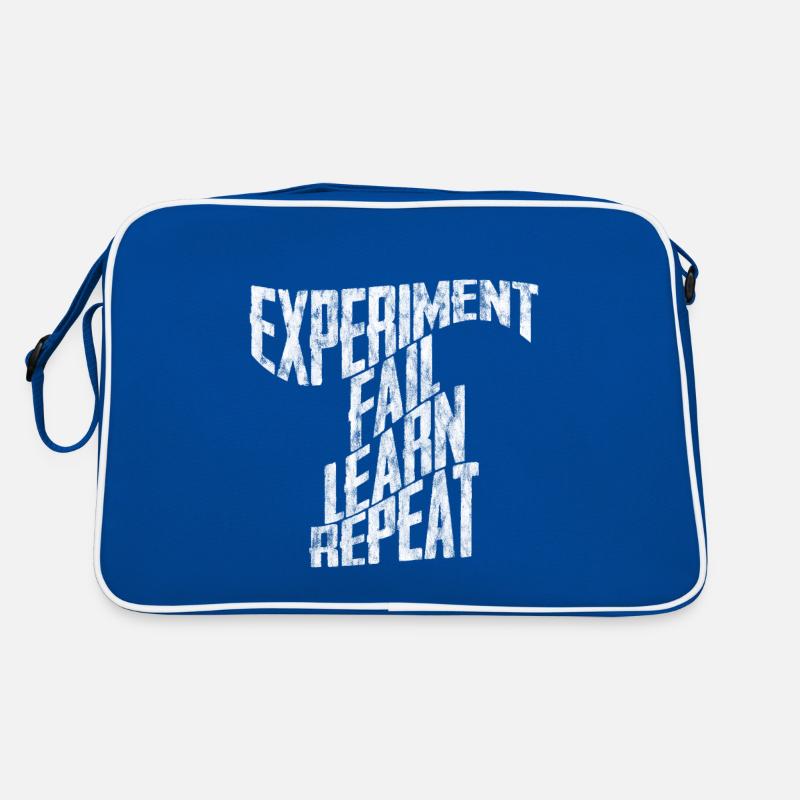 Experiment Fail Learn Repeat 3 Retro Tasche