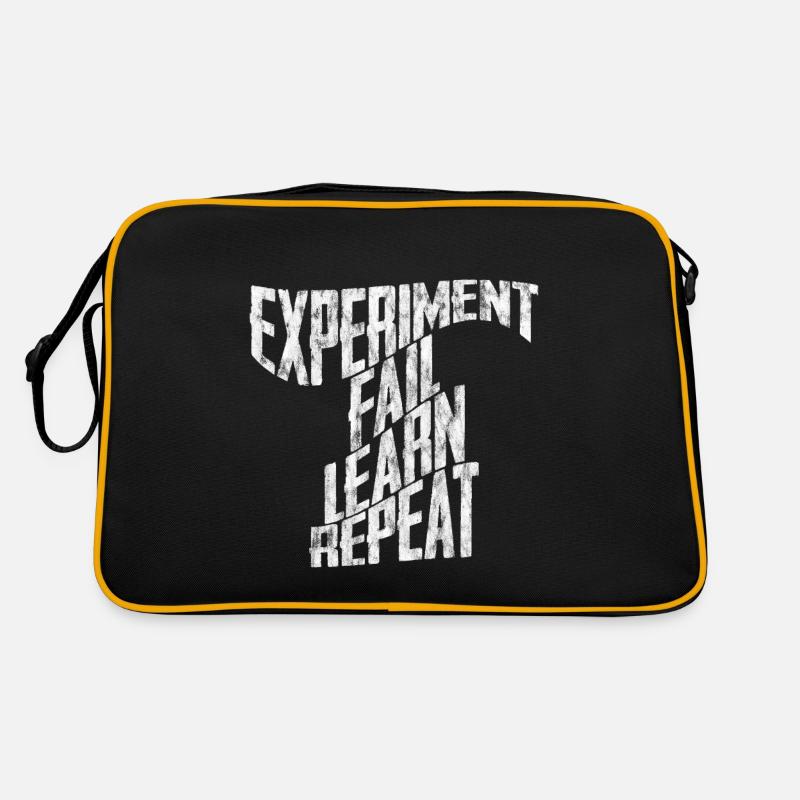 Expérimenter, Échouer, Apprendre, Répéter, 3 Sac Retro