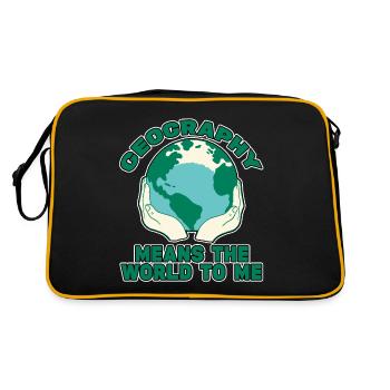 La géographie signifie le monde pour moi 4 - Sac Retro - noir/or - Dos