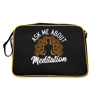 Yoga amant Chakra guérison Chakra guérison Art - Sac Retro - noir/or - Dos