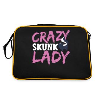 Crazy Skunk Lady Skunk Chuchoteur - Sac Retro - noir/or - Dos