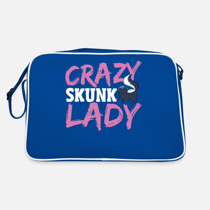 Crazy Skunk Lady Skunk Whisperer Skunk Lover Retro Bag