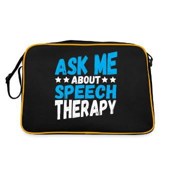 Orthophonie Posez-moi des questions sur l’orthophonie - Sac Retro - noir/or - Dos