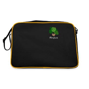 Monstera Flora Houseplant Gardener - Retro Bag - black/gold - Back