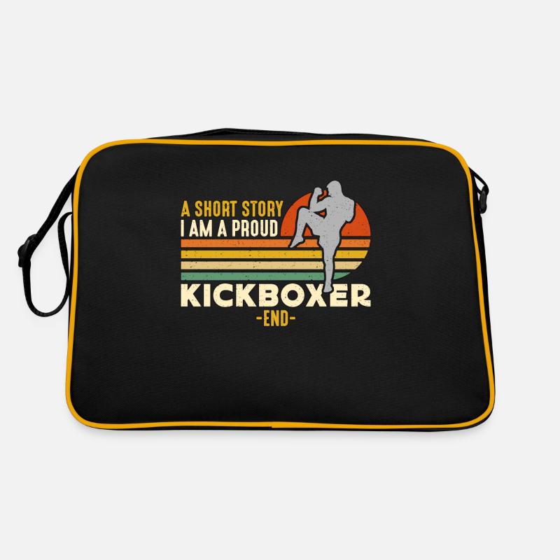 Kickboxer A Short Story I Am A Kickboxing Lover Retro Tasche