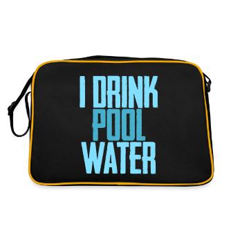 I Drink Pool Water 3 - Retro Bag - black/gold - Back