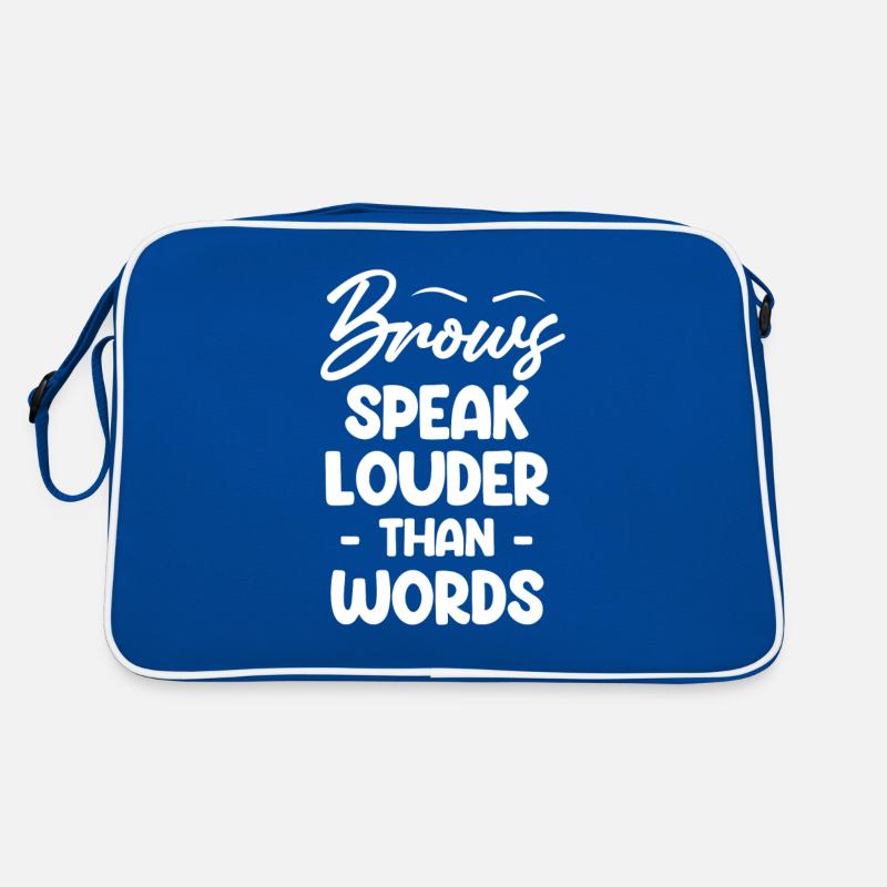Eyebrows speak louder than words Retro Bag