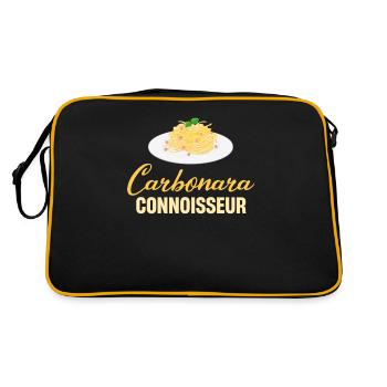 Carbonara Connaisseur Italiano Macaroni au fromage - Sac Retro - noir/or - Dos