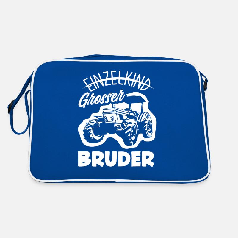 Einzelkind Ich Werde Großer Bruder Nachwuchs Junge Retro Tasche