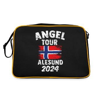 ALESUND 2024 Voyage de pêche Norvège - Sac Retro - noir/or - Dos