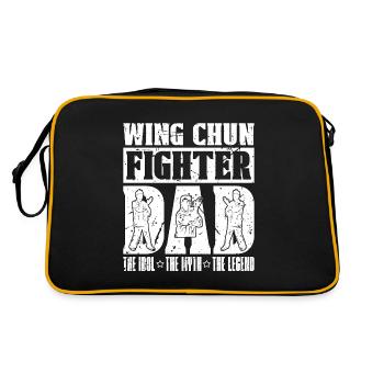Wing Chun Fighter Dad The Idol The Martial Artist - Retro Bag - black/gold - Back