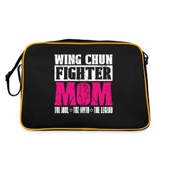 Wing Chun Fighter Mom The Idol Chinese Martial Art - Retro Bag - black/gold - Back