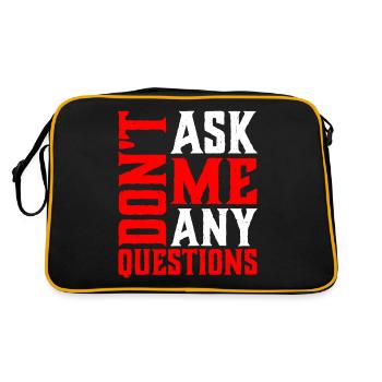 Ne me posez pas de questions 6 - Sac Retro - noir/or - Dos