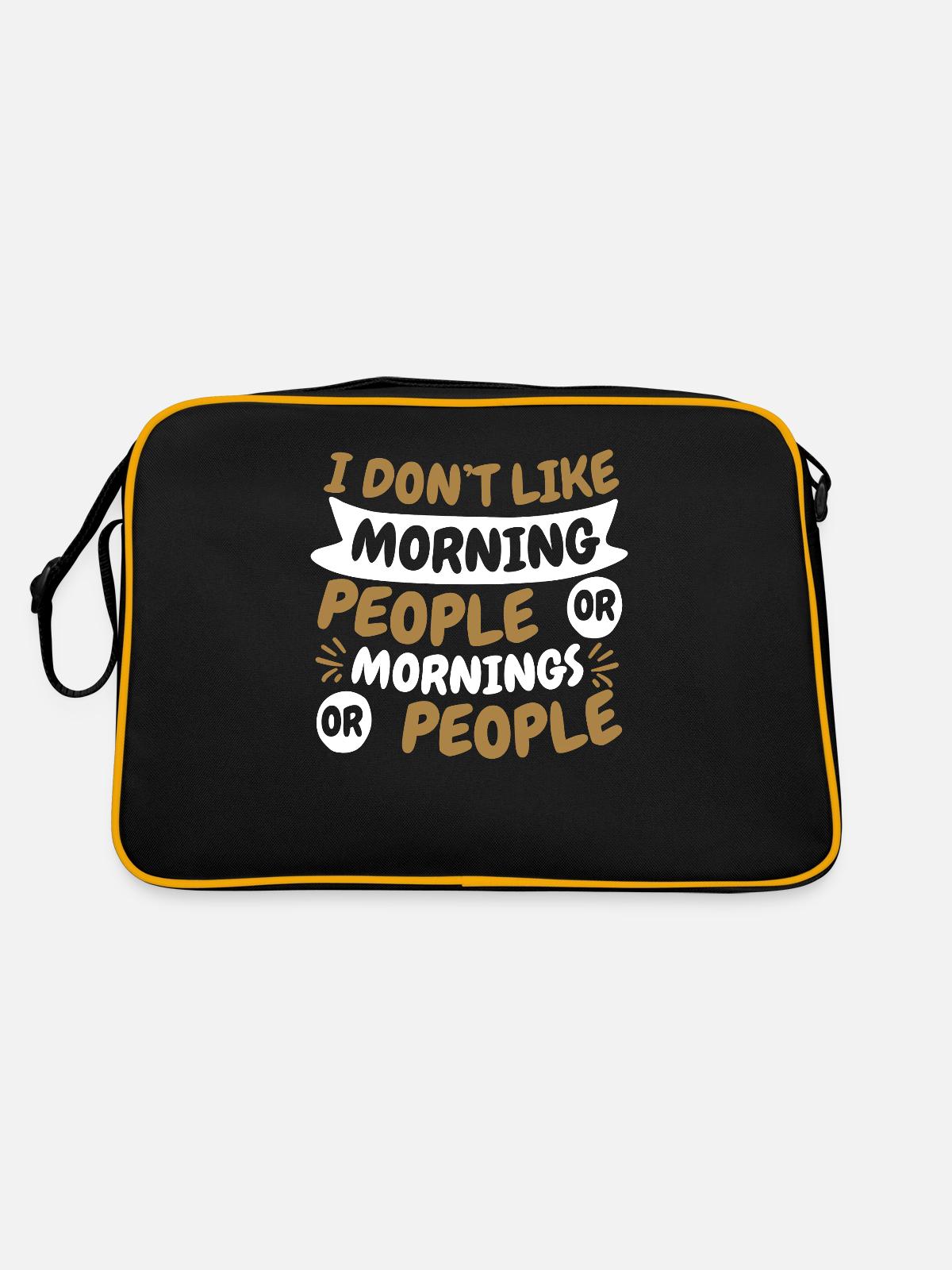 Black Humor Funny - Retro Bag - black/gold - Back