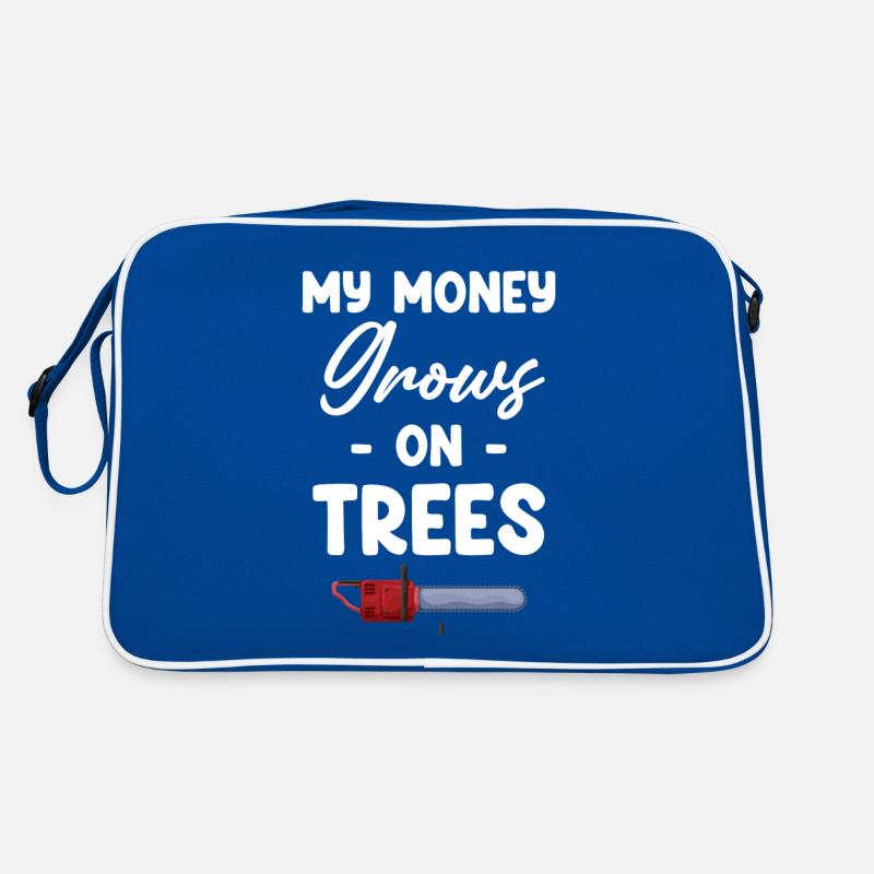 Mein Geld Wächst Auf Bäumen Lustiger Baumpfleger Retro Tasche