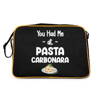 Carbonara Connaisseur Italiano Macaroni au fromage - Sac Retro - noir/or - Dos