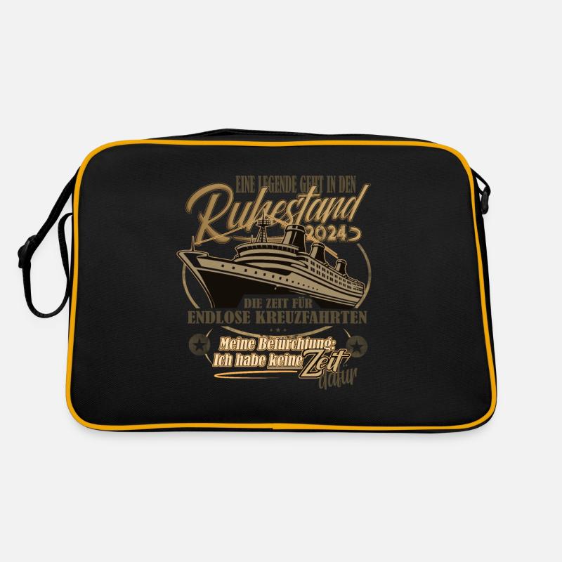 Legende, Rente, Ruhestand, Kreuzfahrt, Geschenk Retro Tasche