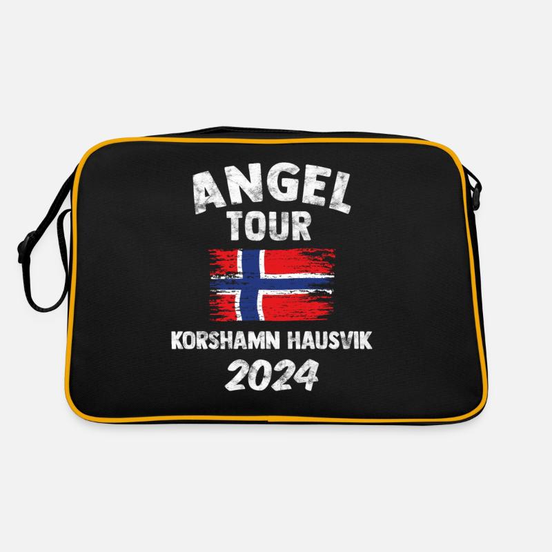 KORSHAMN HAUSVIK 2024 - Angel Tour Norwegen Retro Tasche