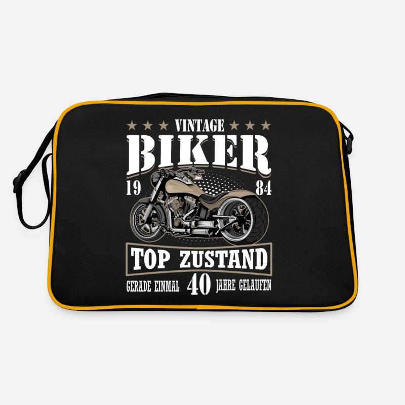 40 Geburtstag 1984 Motorradfahrer Motorrad Retro Tasche