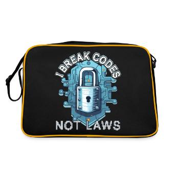 Ethical Hacking Analyst Ethical - Retro Bag - black/gold - Back