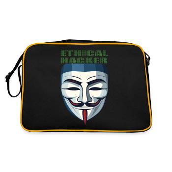 Ethical Hacking Analyst Ethical - Retro Bag - black/gold - Back