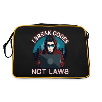 Ethical Hacking Analyst Ethical - Retro Bag - black/gold - Back