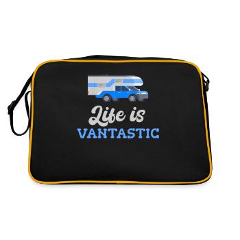 La vie est Vantastic Van Home Travelers - Sac Retro - noir/or - Dos