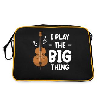 Je joue The Big Thing Violon Violoniste Musical - Sac Retro - noir/or - Dos