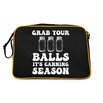 Yes, I Can Funny Preservation Season Farmers - Retro Bag - black/gold - Back