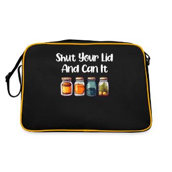 Close your lid and you can - Retro Bag - black/gold - Back