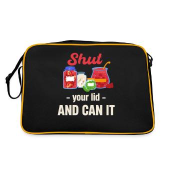 Close your lid and you can - Retro Bag - black/gold - Back