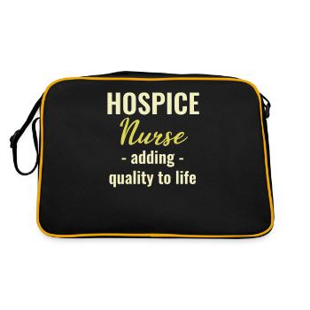 Une infirmière en soins palliatifs améliore la qualité de vie de l’hôpital - Sac Retro - noir/or - Dos