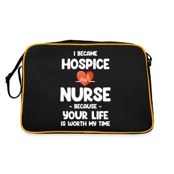 Je suis devenue infirmière en soins palliatifs parce que sa vie - Sac Retro - noir/or - Dos