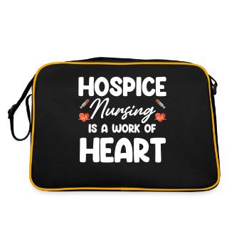 Les soins palliatifs sont un travail de cœur - Sac Retro - noir/or - Dos