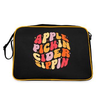 Cidre de pomme Pickin Sippin Groovy Cidre de pomme - Sac Retro - noir/or - Dos