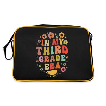 In My Third Grade Era 3rd Grade Groovy Vintage - Retro Bag - black/gold - Back