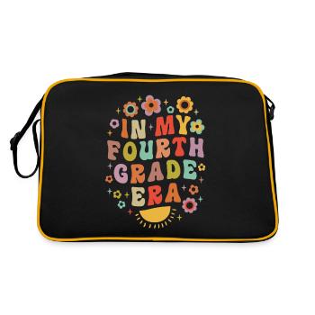 In My Fourth Grade Era 4th Grade Groovy Vintage - Retro Bag - black/gold - Back