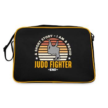 Judo Fighter Une petite histoire Je suis un artiste martial - Sac Retro - noir/or - Dos