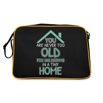 Un passionné de tiny house célèbre la simplicité - Sac Retro - noir/or - Dos